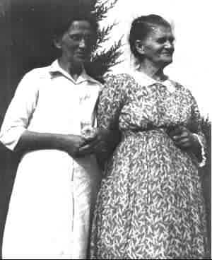 Jennie Crawford and her mother Rachel Hume