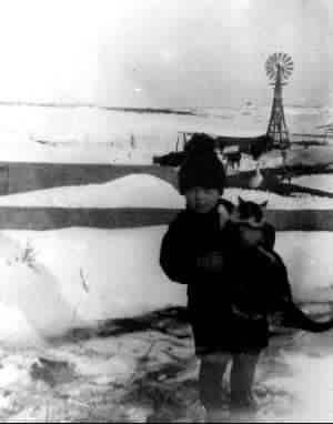 Leona Rice on the Rice Ranch